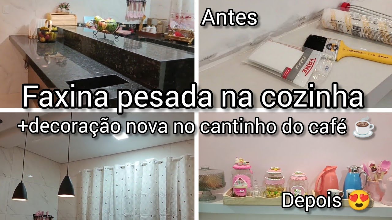 Ficou um sonho!😍✨/Pintei e decorei o cantinho do café.