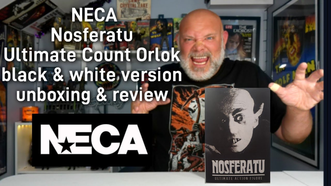 NECA Nosferatu (Count Orlok) black & white version unboxing & review.