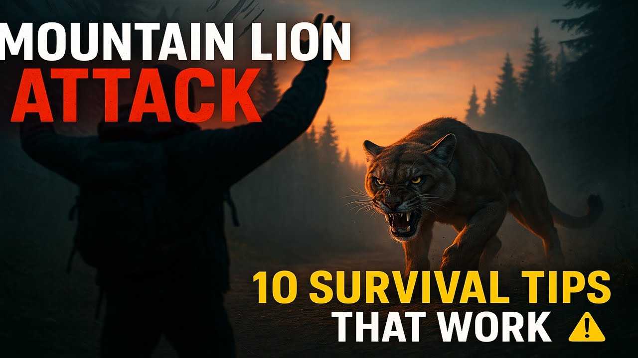 Mountain Lion Attack: Top 10 survival tips that actually works | Animal Attack | Deadly Animal |