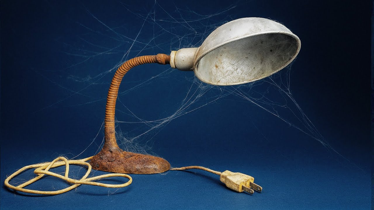 Forgotten Vintage Lamp Restoration | From Rust to Radiance 