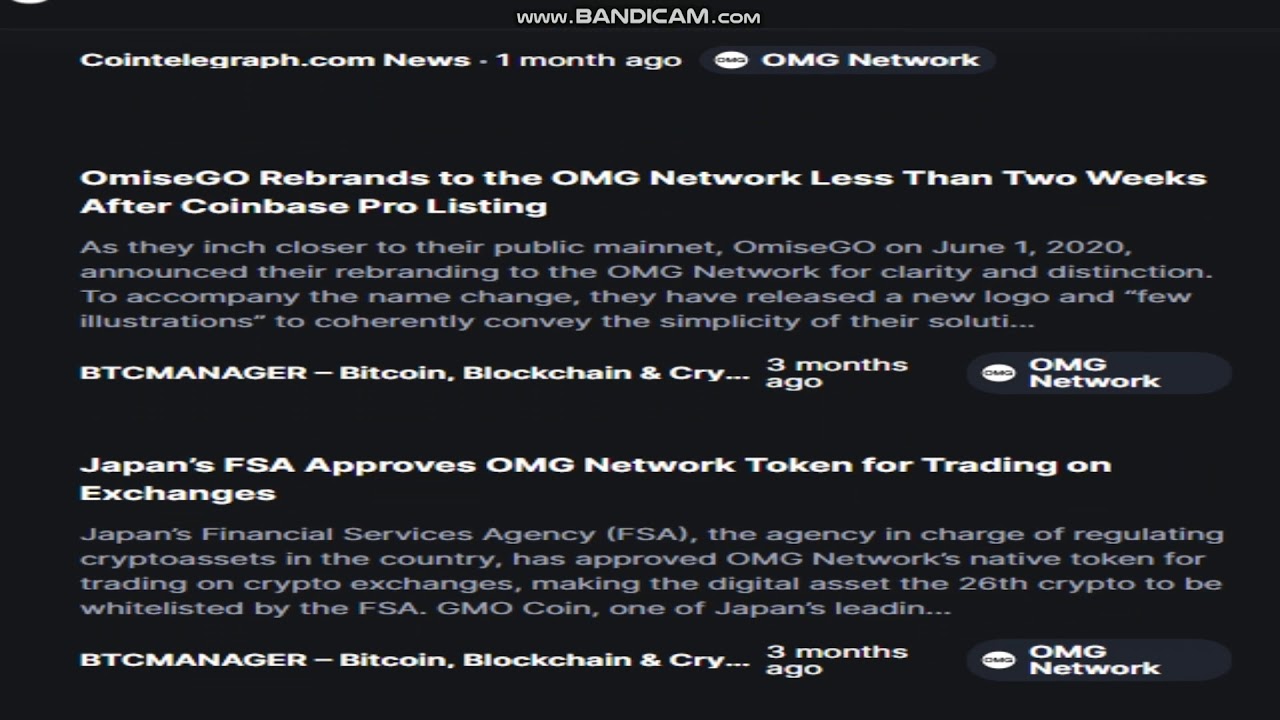 OMG Network   (OMG)   News Today - Last Week Crypto -crypto news-   cryptocurrency news