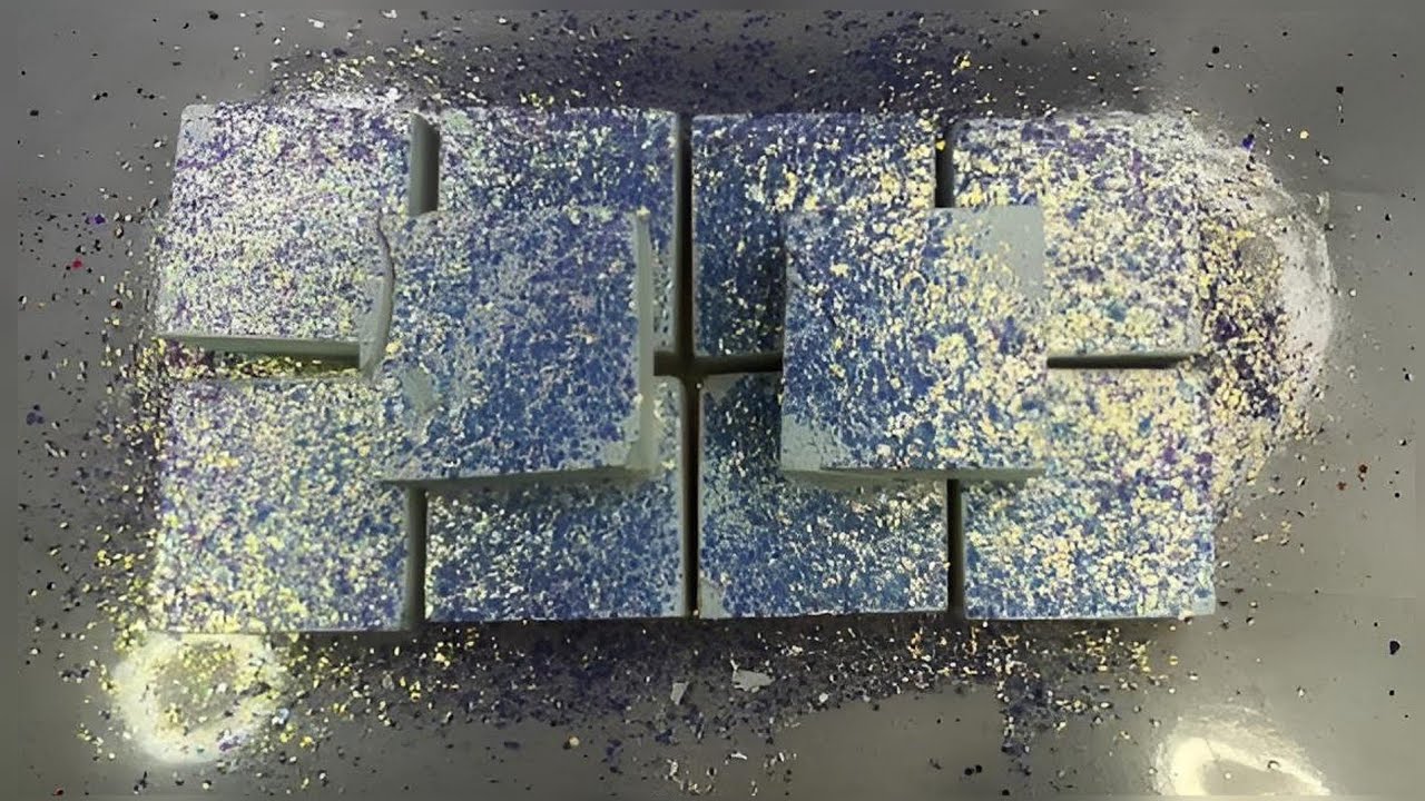 111 Fresh & Dyed Gym Chalk Blocks [Crush Only Edit]┆@CrunchyCrumbles_ASMR