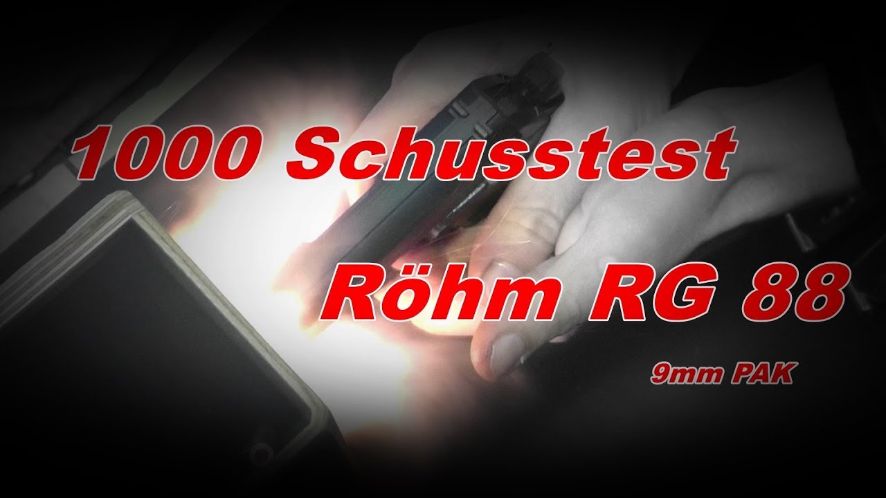 1000 Schusstest mit der R&ouml;hm RG 88 von Umarex 9mm Pak