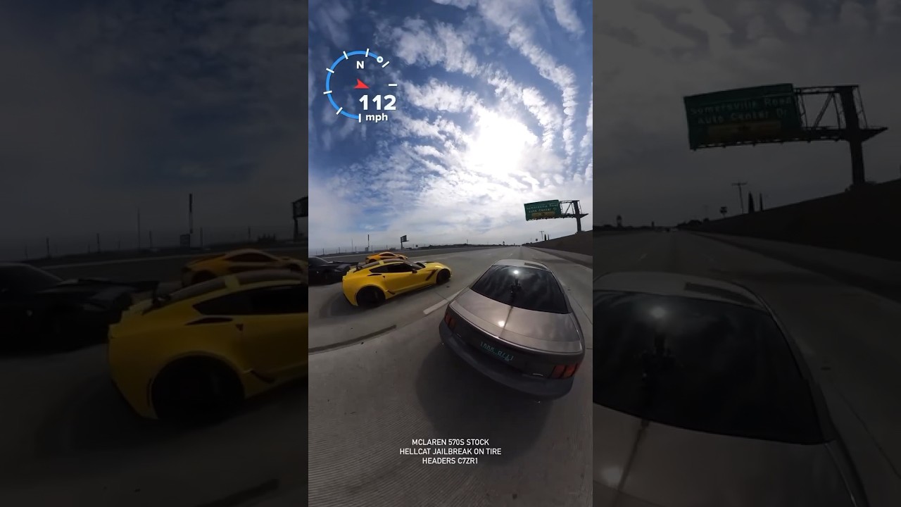 Terminator Cobra vs Hellcat vs C7 ZR1 vs McLaren 570S! 🏎️