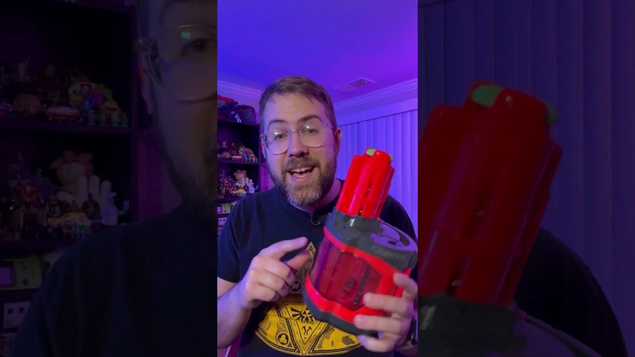 The Nerf Vortex Pyragon with 40 Disc Dart Drum