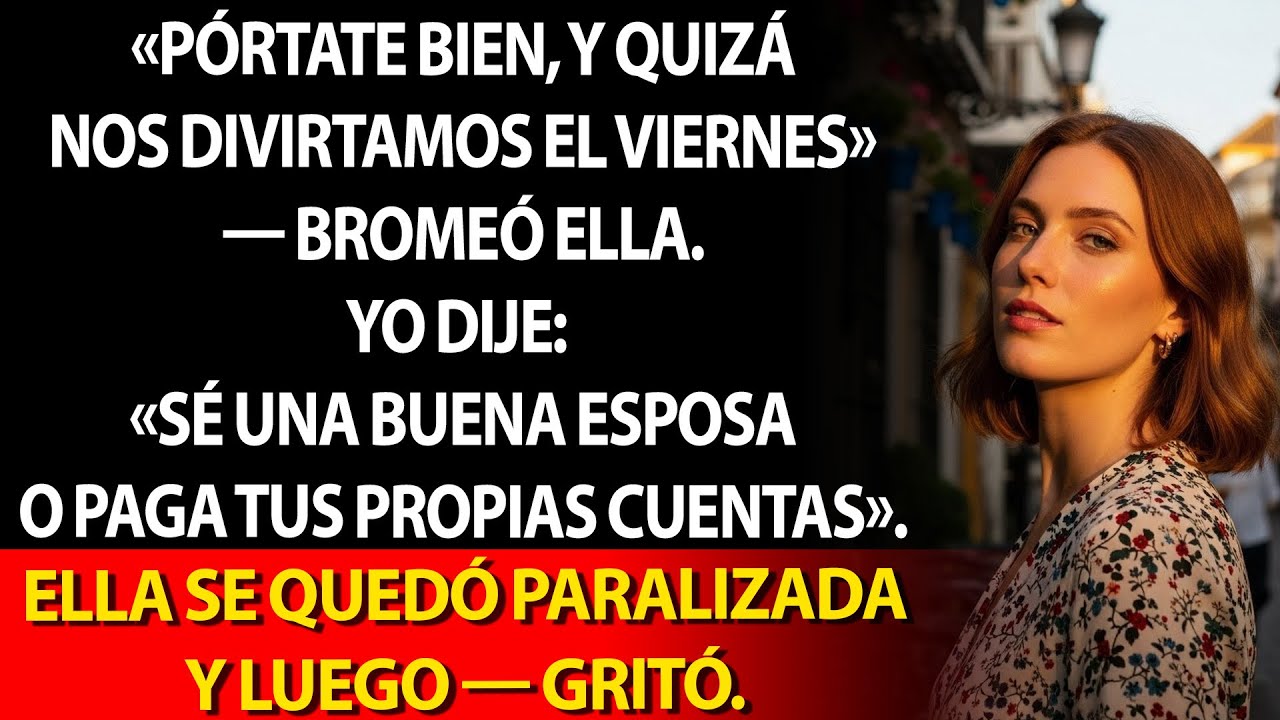 😏 Ella bromeó: “Pórtate bien el viernes” ⏳💬 Respondí: “Sé buena esposa… 💍 o paga 💸”