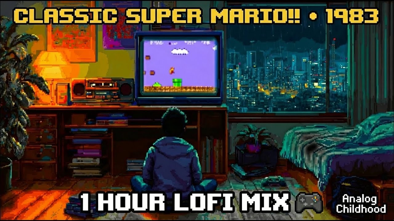 Rainy Night in 1996 🌧️ Mario & Chill / Emo Lofi for Lonely