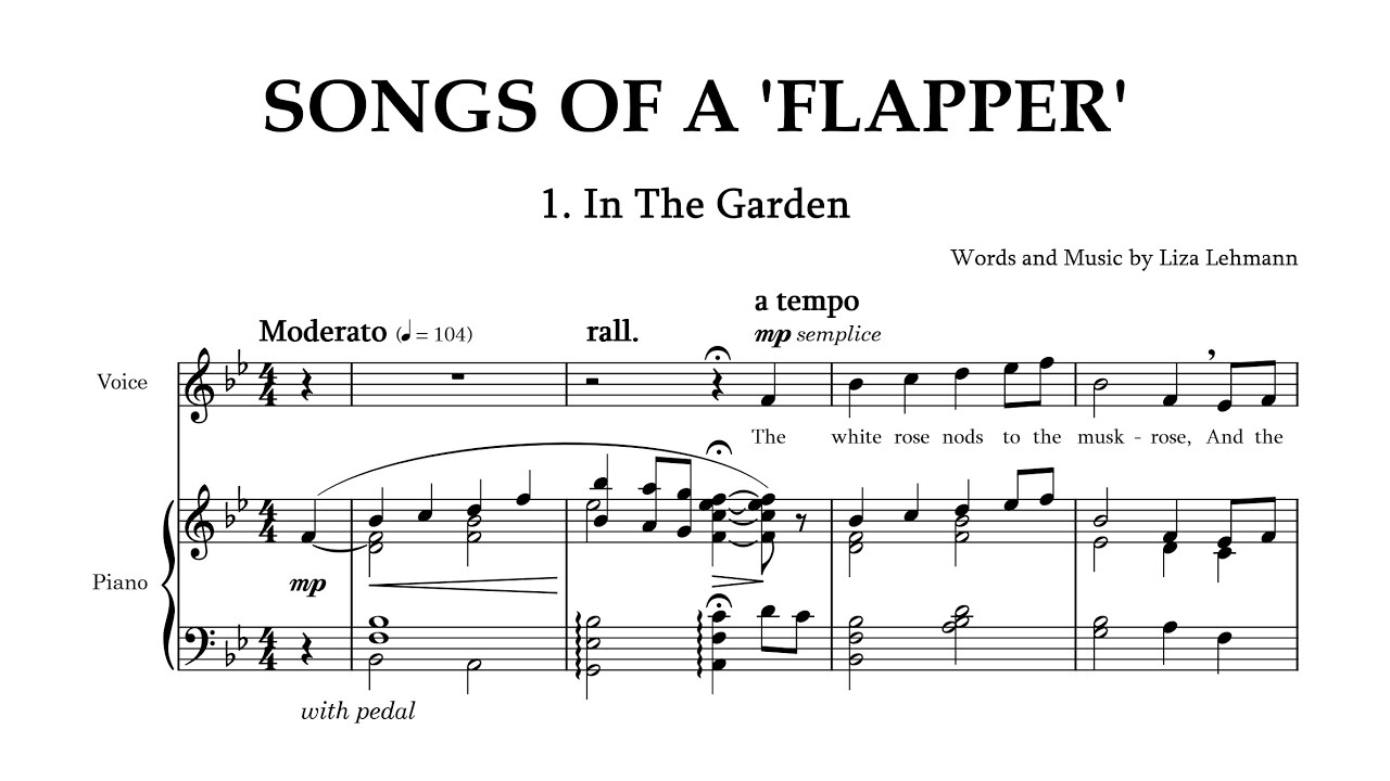 Liza Lehmann - Songs of a 'Flapper'