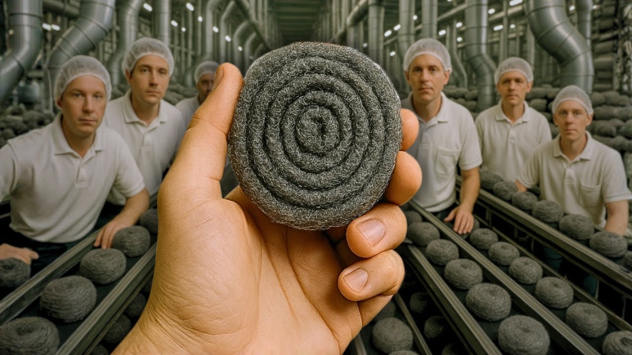 CÓMO SE FABRICA la Esponja de acero: Recorremos el PROCESO Completo de Scotch-Brite