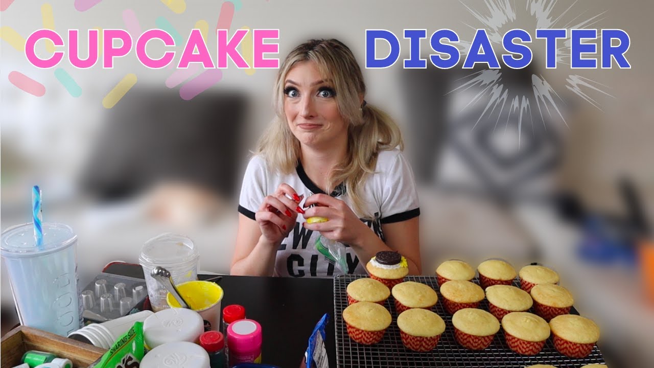 Cupcake Challenge GONE WRONG (HUGE fails! Giant mess!)! | Irene Walton