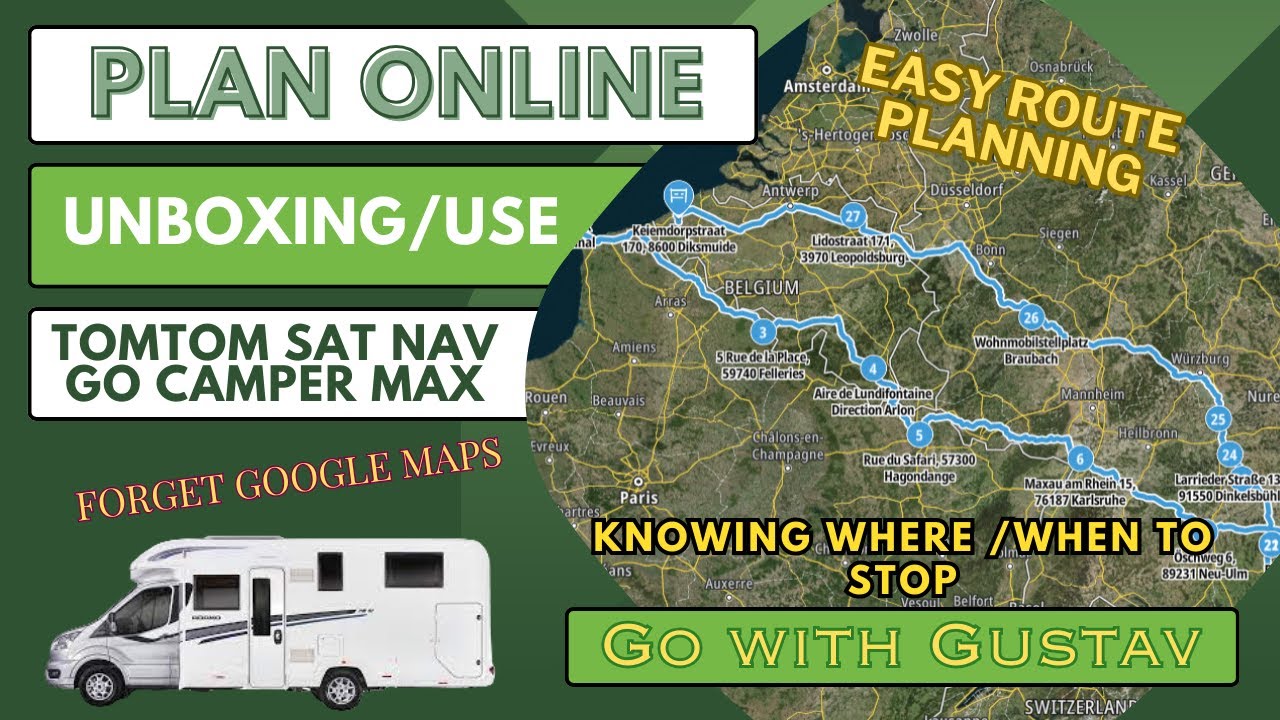 TomTom Sat Nav GO Camper Max Unboxing, Online planning and Syncing