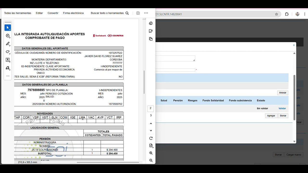 Subir Cuenta de cobro SECOP II