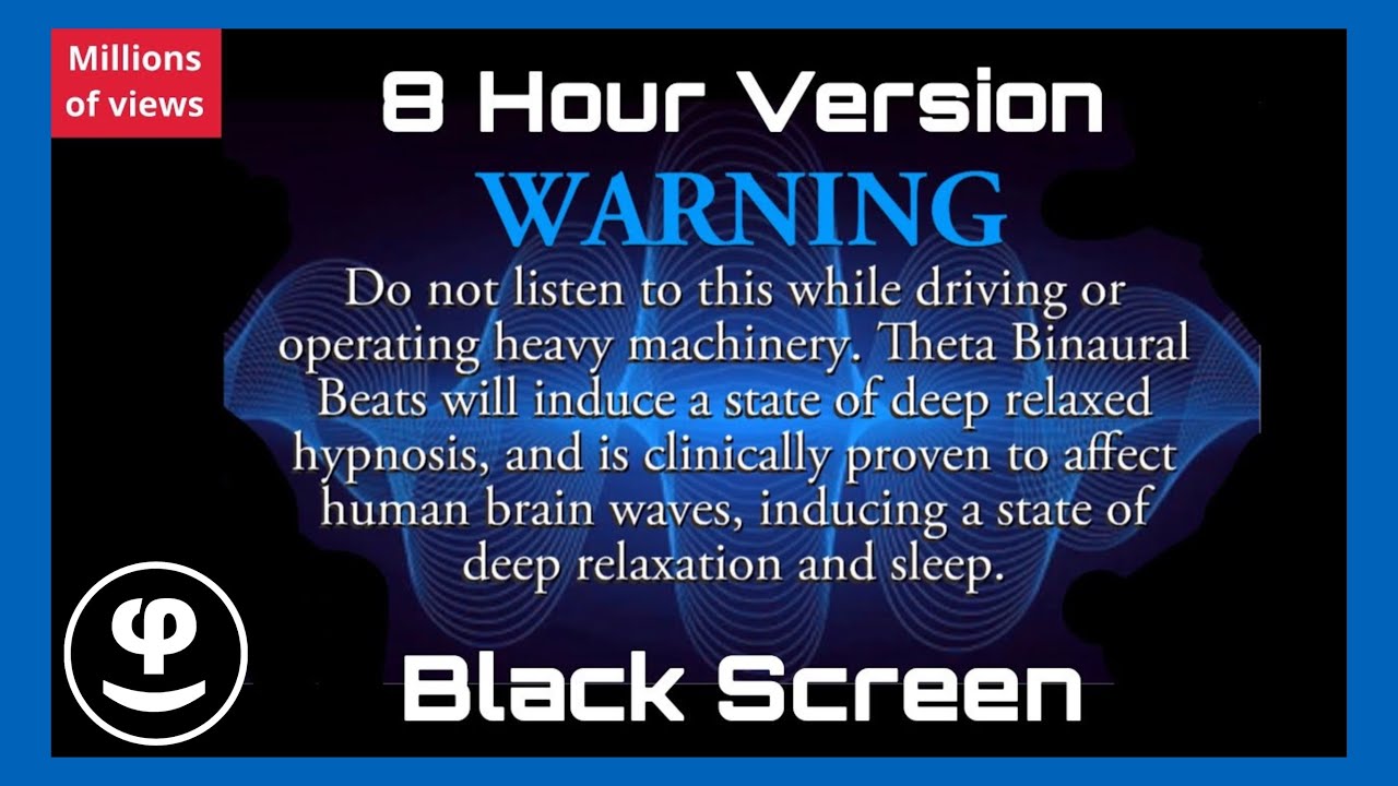Deep Sleep | Throat Chakra | 8 Hour Version | Binaural Beat | Black Screen