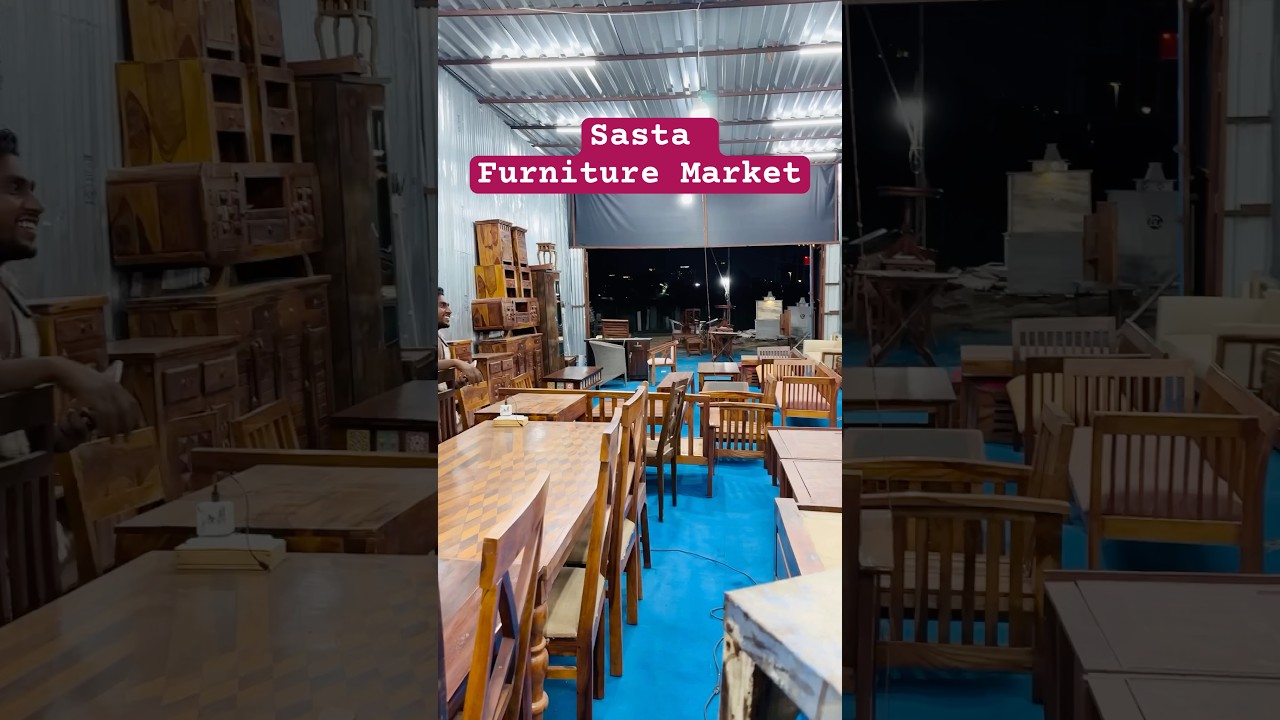 Affordable Sheesham Wood Furniture Market #shorts