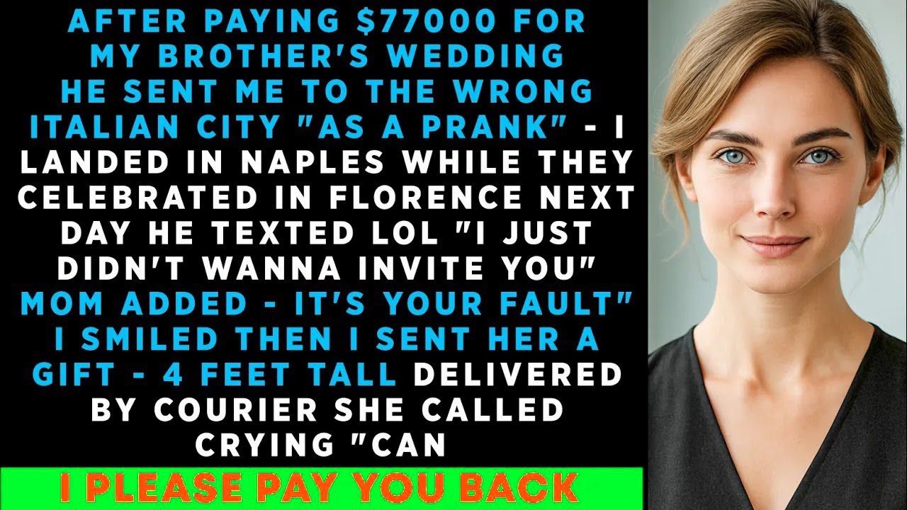 After Paying $77,000 For My BROTHER'S Wedding—She Sent Me To The Wrong Italian City 'AS A PRANK' I..