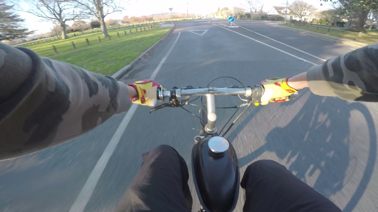 Motorized Bike Runs Form The Police