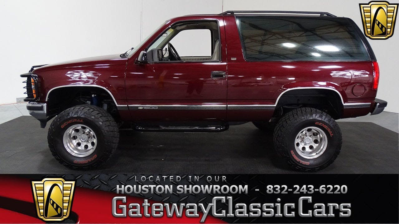 1992 Chevrolet K1500 Blazer Gateway Classic Cars #920 Houston Showroom