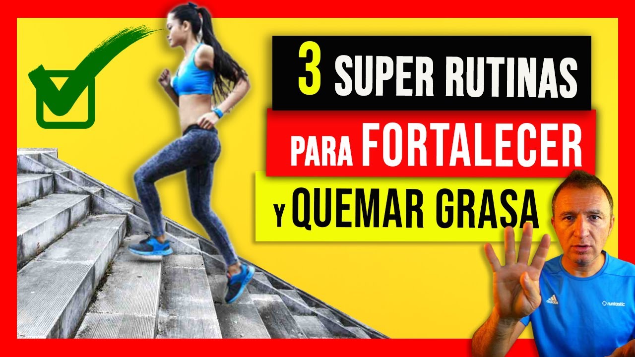 Qué ejercicios se pueden hacer en las ESCALERAS 🔥 FORTALECE + QUEMA GRASAS