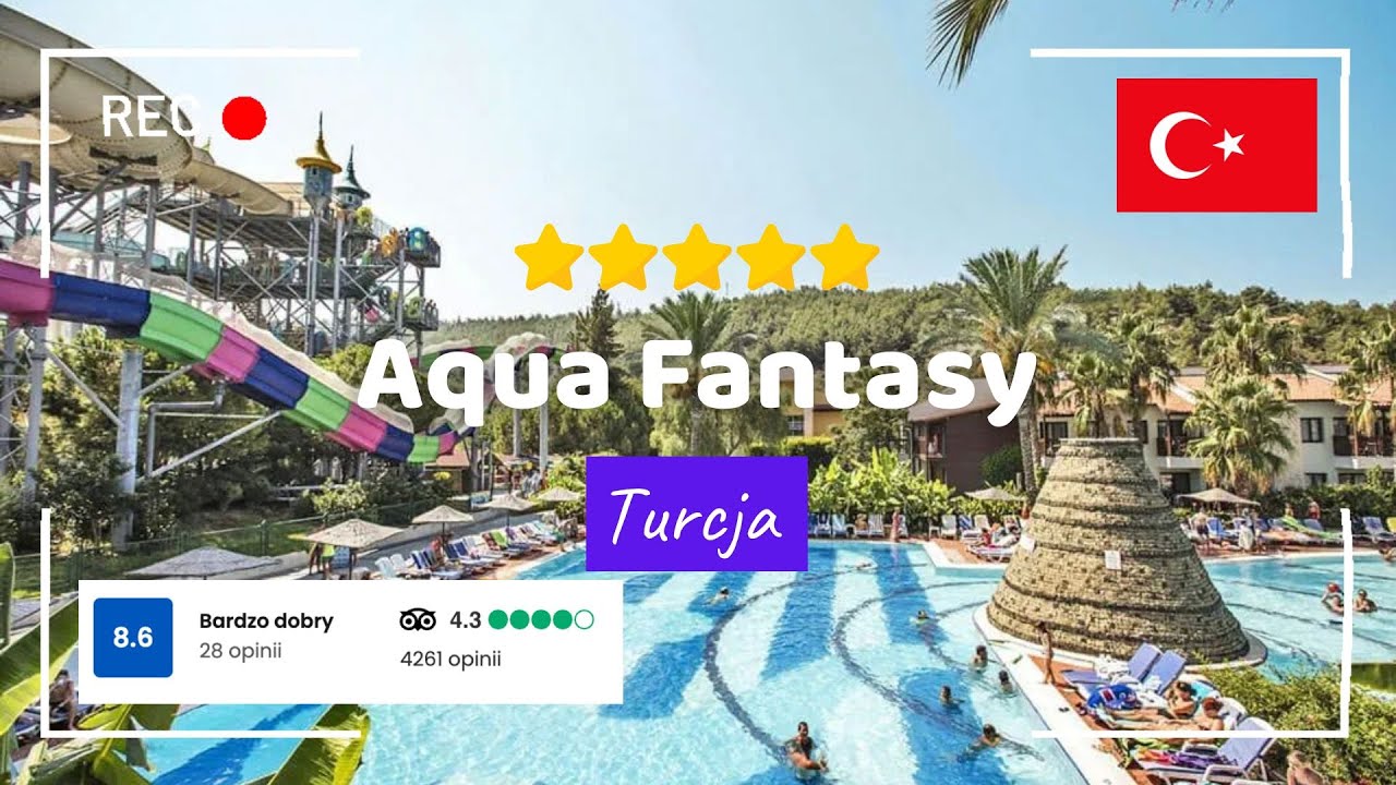 🇹🇷 Aqua Fantasy 5* &ndash; Niesamowity aquapark i plaża! Kusadasi, Turcja #wakacje #turcja