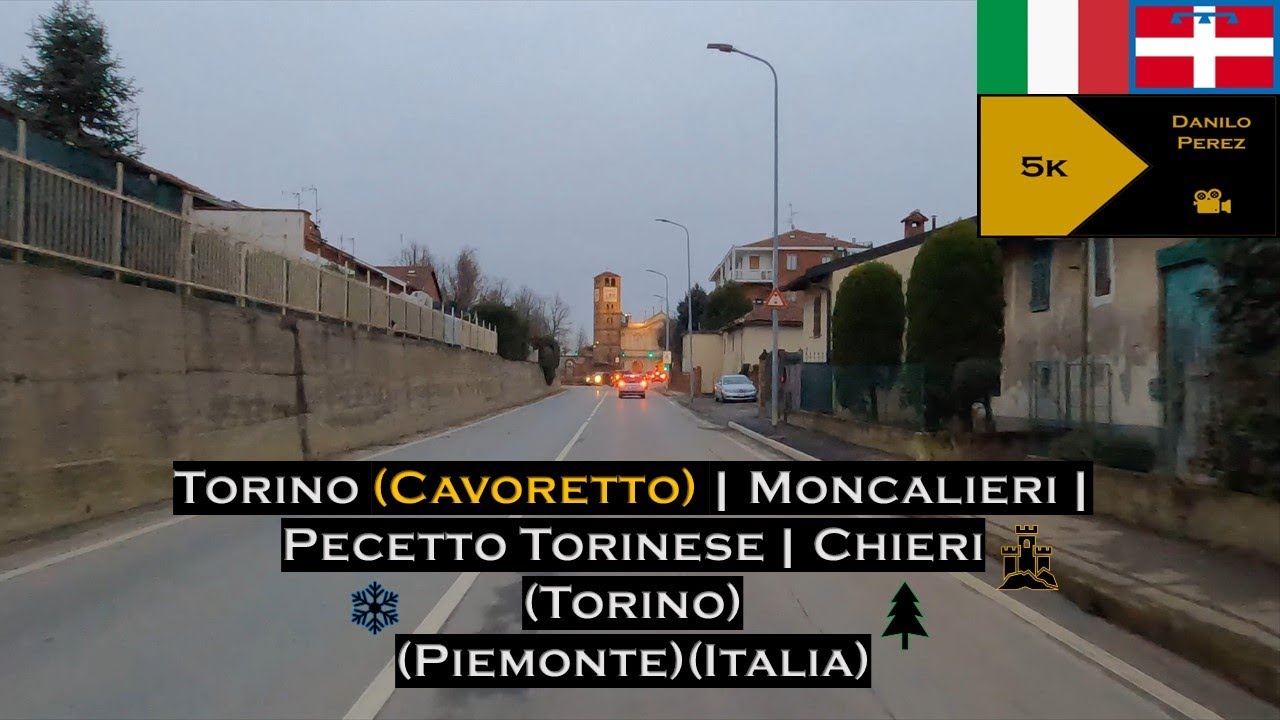 Torino (Cavoretto) - Moncalieri 🏰 - Pecetto Torinese - Chieri ❄ (5k)(Torino)(Piemonte)(Italia)