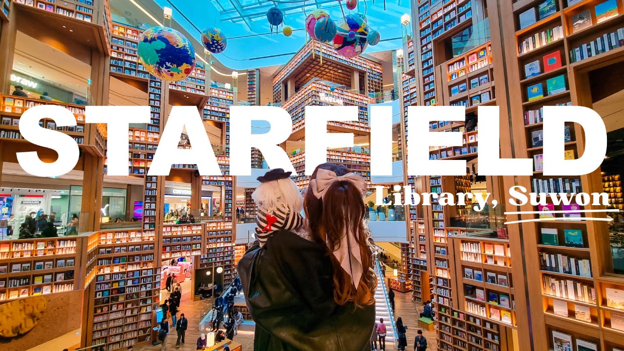 Suwon Starfield Library Mall || ✨ travel vlog 📚 || cafe, lunch, and prices