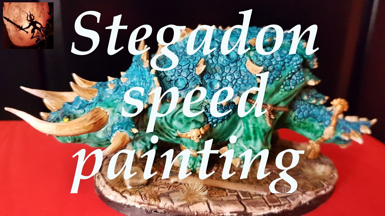STEGADON speed painting quick and easy with vibrant contrast colours