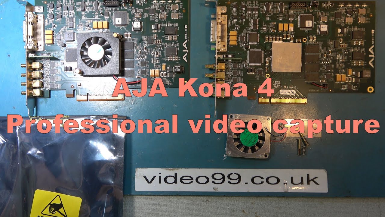 AJA Kona-4 SDI capture card, fan replacements