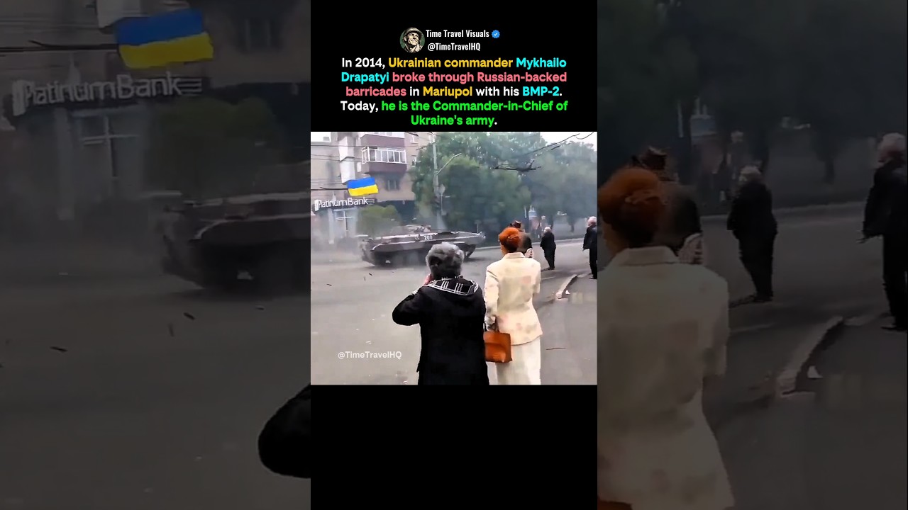 Ukrainian Hero Mykhailo Drapatyi Breaks Through in Mariupol 2014 #shorts