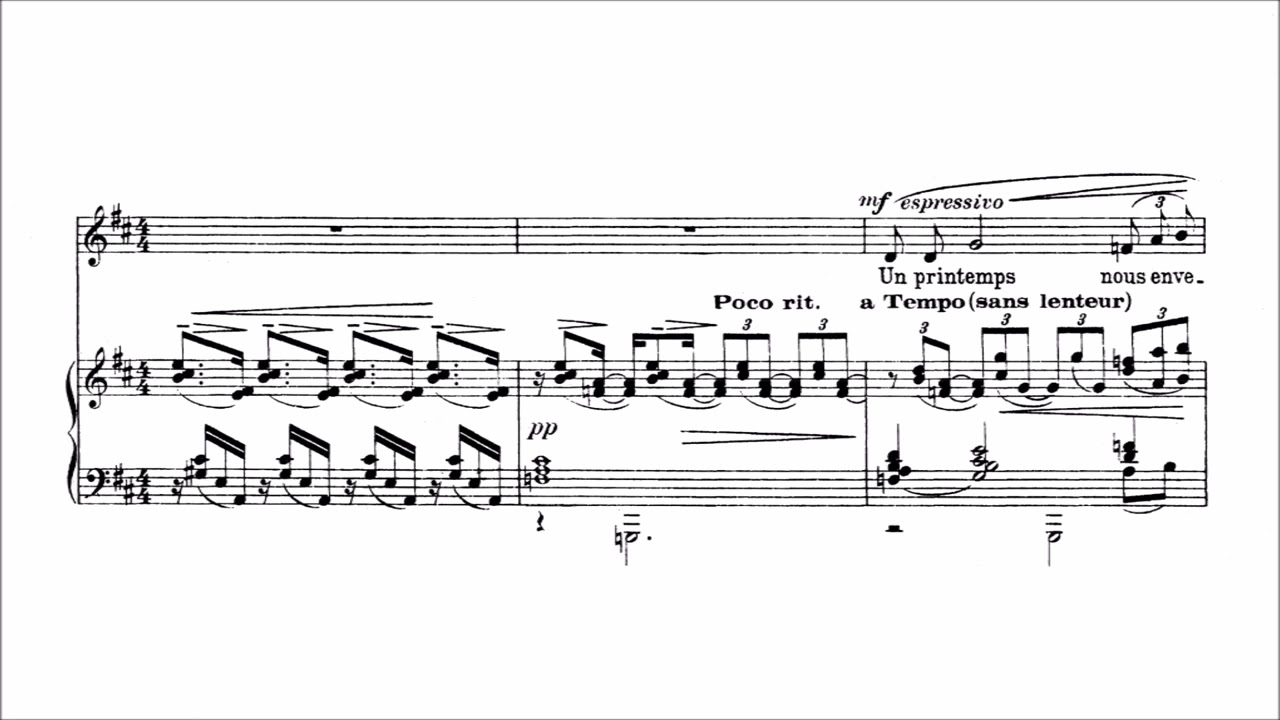 André Caplet – Le vieux coffret for voice and piano (1914-1917)[Score with Baritono recording]
