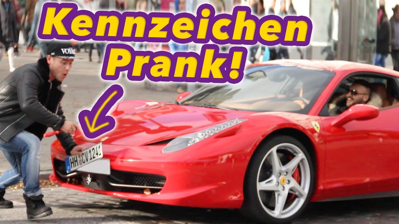 Auto-Kennzeichen Abschrauben! PRANK