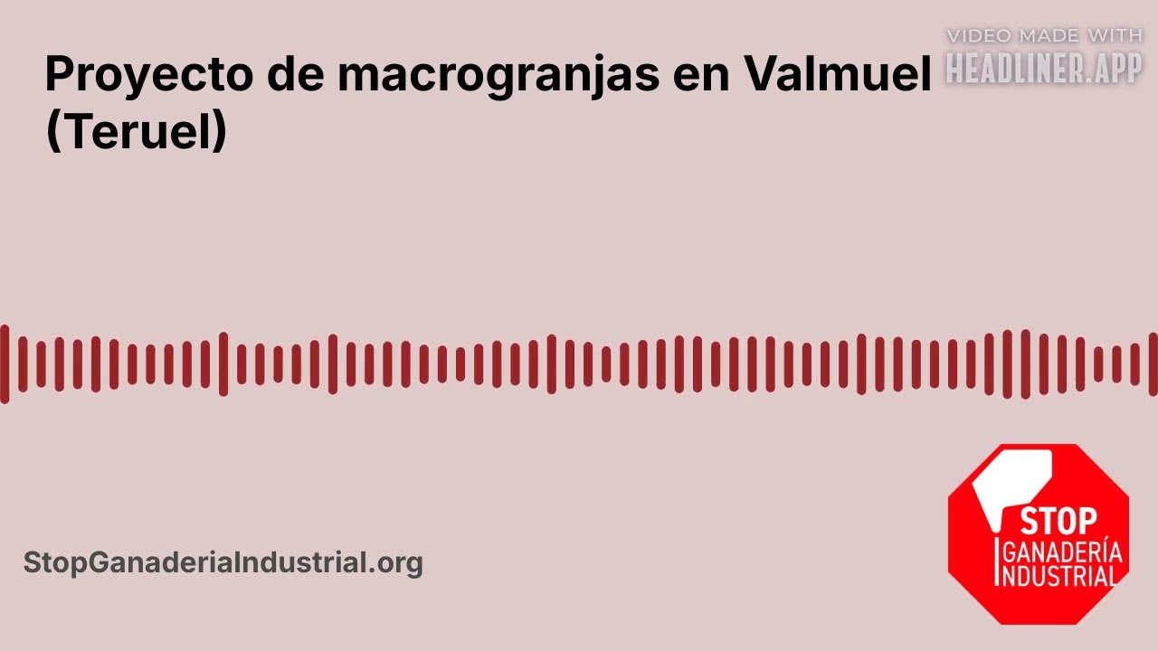 Proyecto de macrogranjas en Valmuel (Teruel)