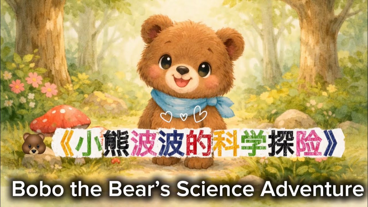 《小熊波波的科学探险》🐻🔍 | Bobo the Bear’s Science Adventure | 中英双语儿童科学故事