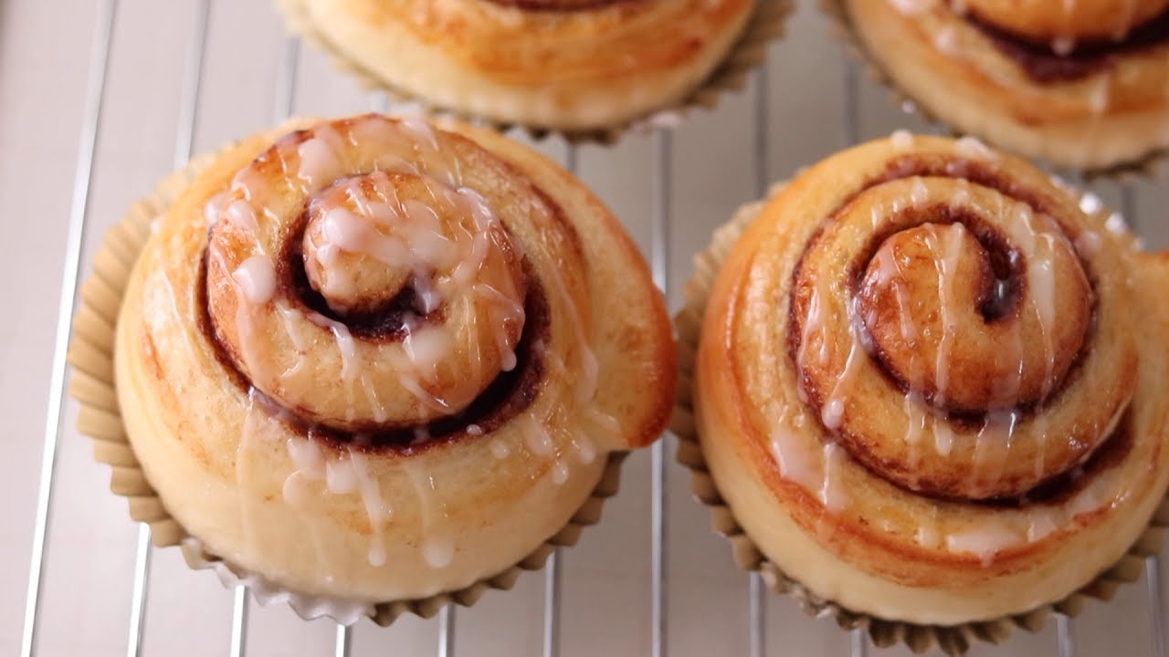 しっとりもちもち♡シナモンロールの作り方／Cinnamon Rolls recipe