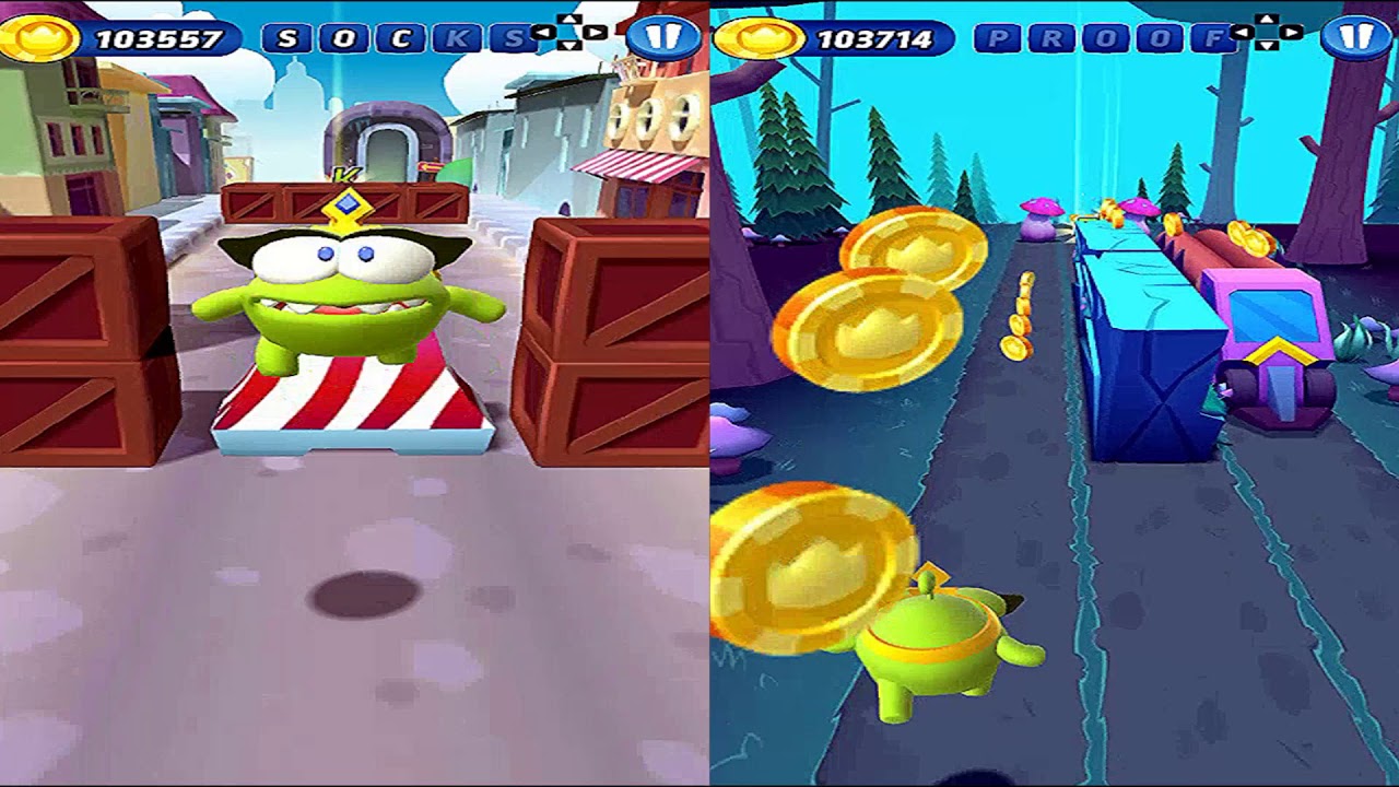 Om Nom Run (Om Nelle) - Cool Fullscreen Reverse Android Gameplay Epizode 1.