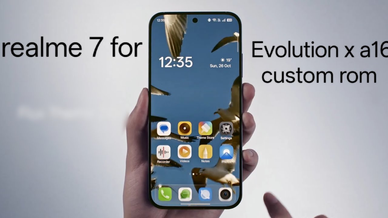 Realme 7  narzo 20 pro for best android evolution x custom ROM  5 year old device getting officially