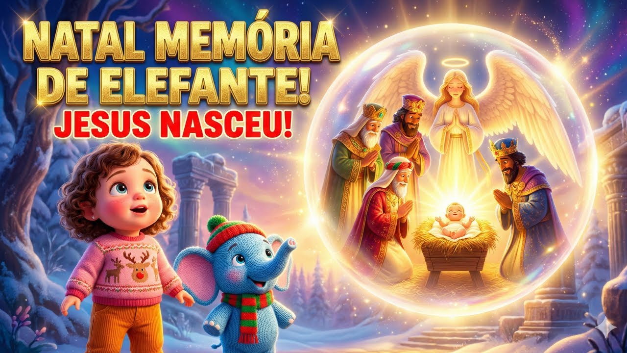 Natal Memória de Elefante! ✨ Jesus Nasceu! Música de Natal Infantil e Alegria!