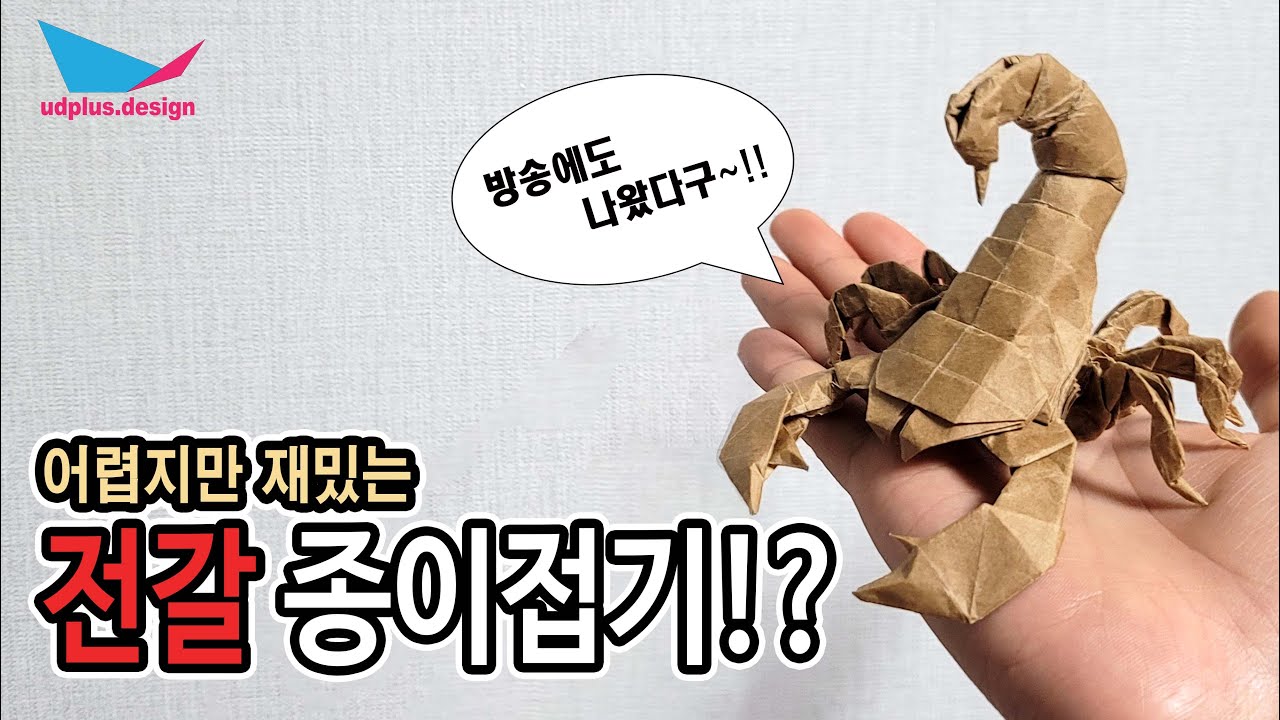 방송에도 나간 어렵지만 재밌는 전갈 종이접기!?