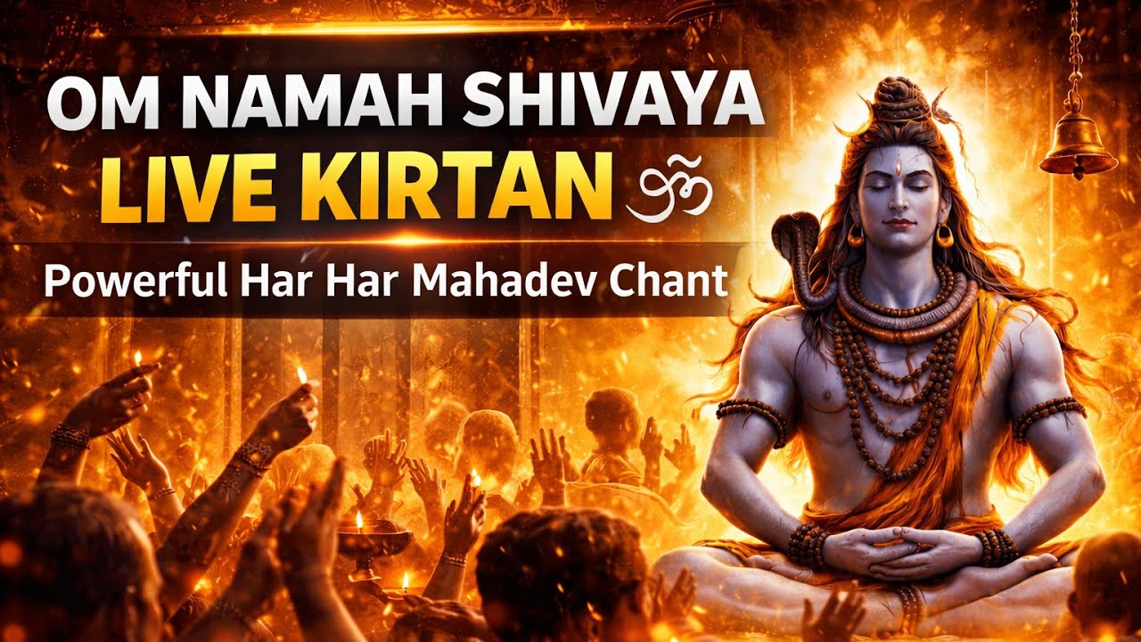 Om Namah Shivaya Live Kirtan 🕉️ | Powerful Har Har Mahadev Chant | Shiv Bhajan 2026