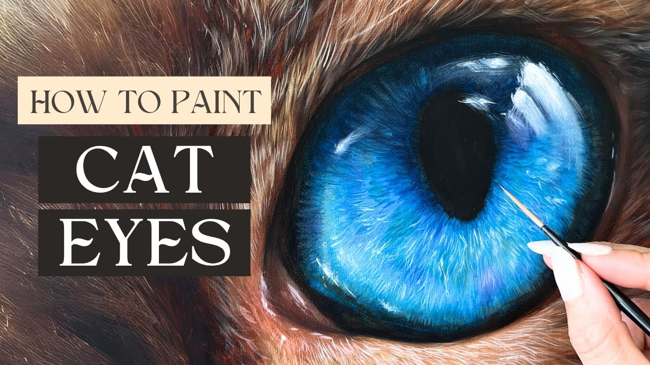 How To Paint CAT Eyes EASILY | Step-By-Step Painting Tutorial for Oils and Acrylics