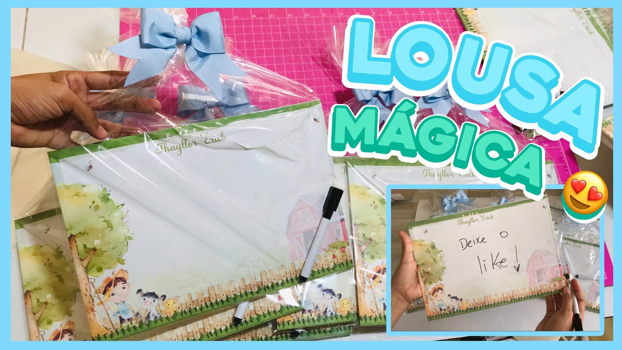 COMO FAZER LOUSA MÁGICA/ PREPARATIVOS FESTA FAZENDINHA 🎉🥳/ LEMBRANCINHA PRAS CRIANÇAS /PARTE 7