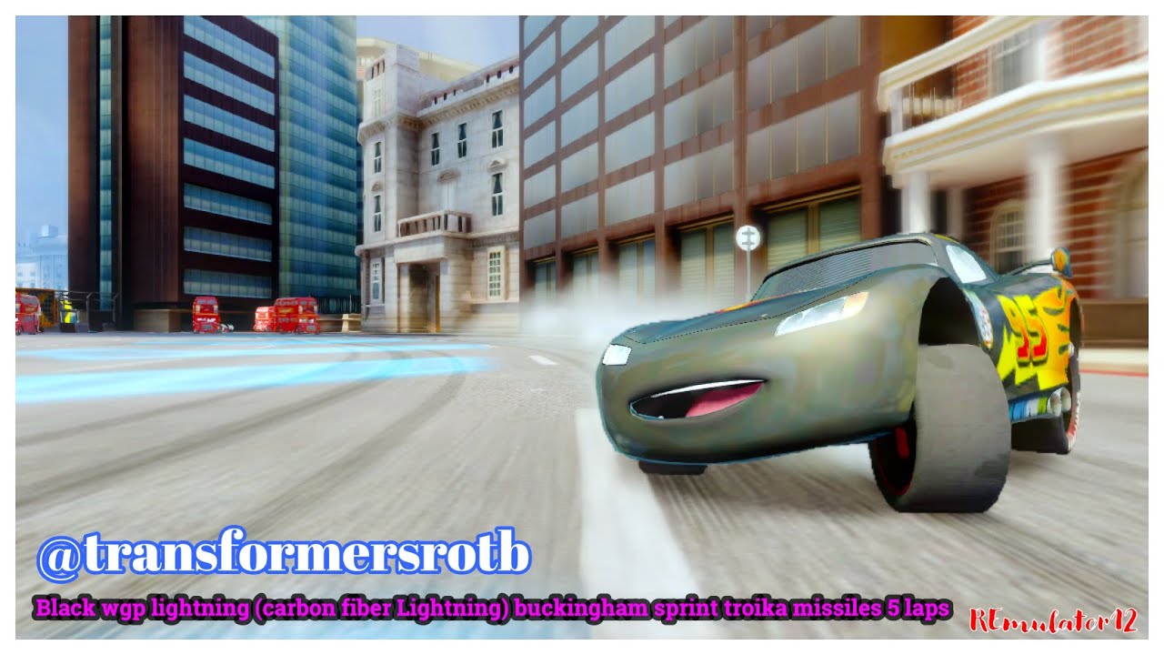 Cars 2 The Video Game | Carbon Fiber Lightning - Battle Race (TM) | Buckingham Sprint 5 Laps