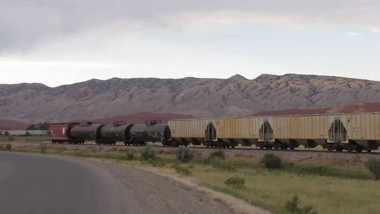 BNSF Mixed Freight, July 2013; Greybull, Wyoming