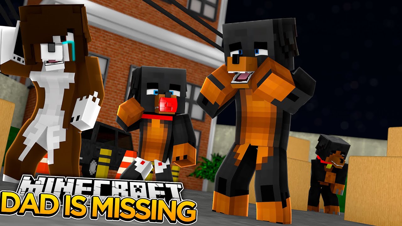 Minecraft - DAD IS MISSING - Little Baby Max