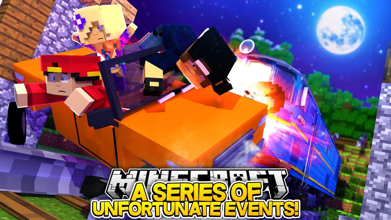 Minecraft Adventure - ROPO, JACK & BABY ANGEL GET HIT BY A TRAIN!!!
