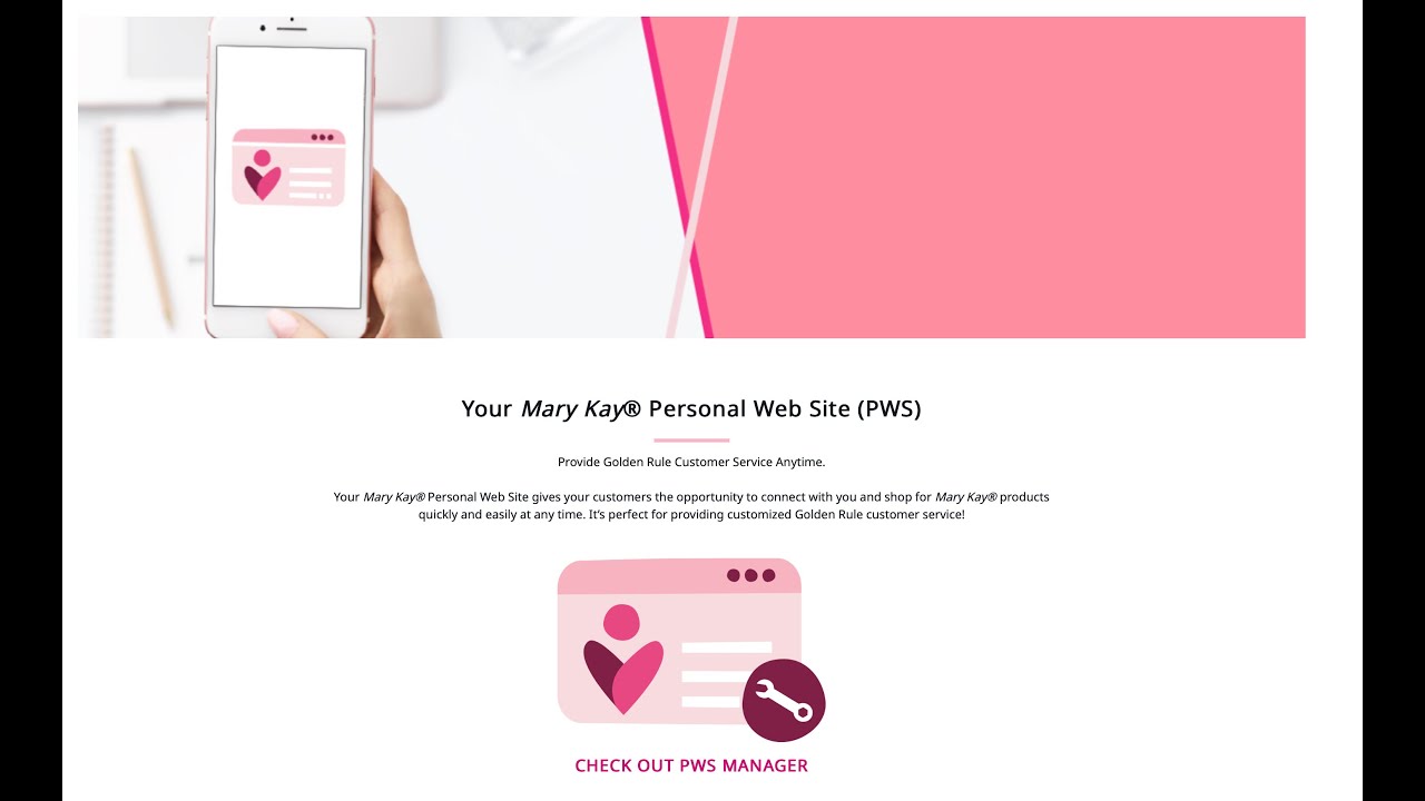 Mary Kay Personal Website and Pro Pay Set Up
