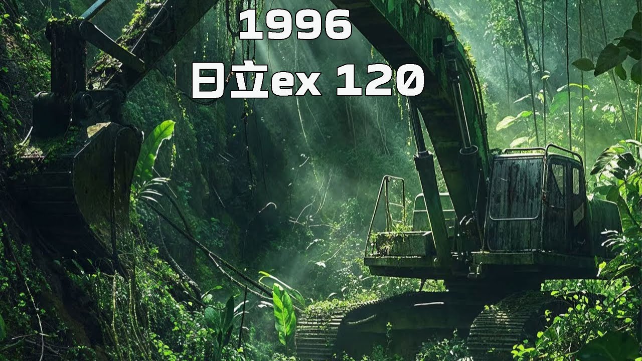 男子以废铁价淘到了一台1996日立ex 120挖掘机