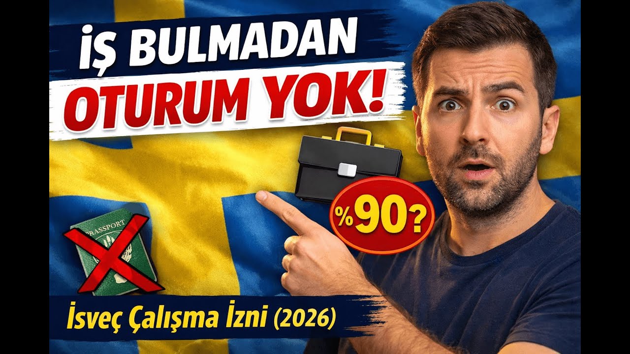 İsveç Çalışma İzni Şartları | Maaş Kuralı %90’a mı Çıkıyor?
