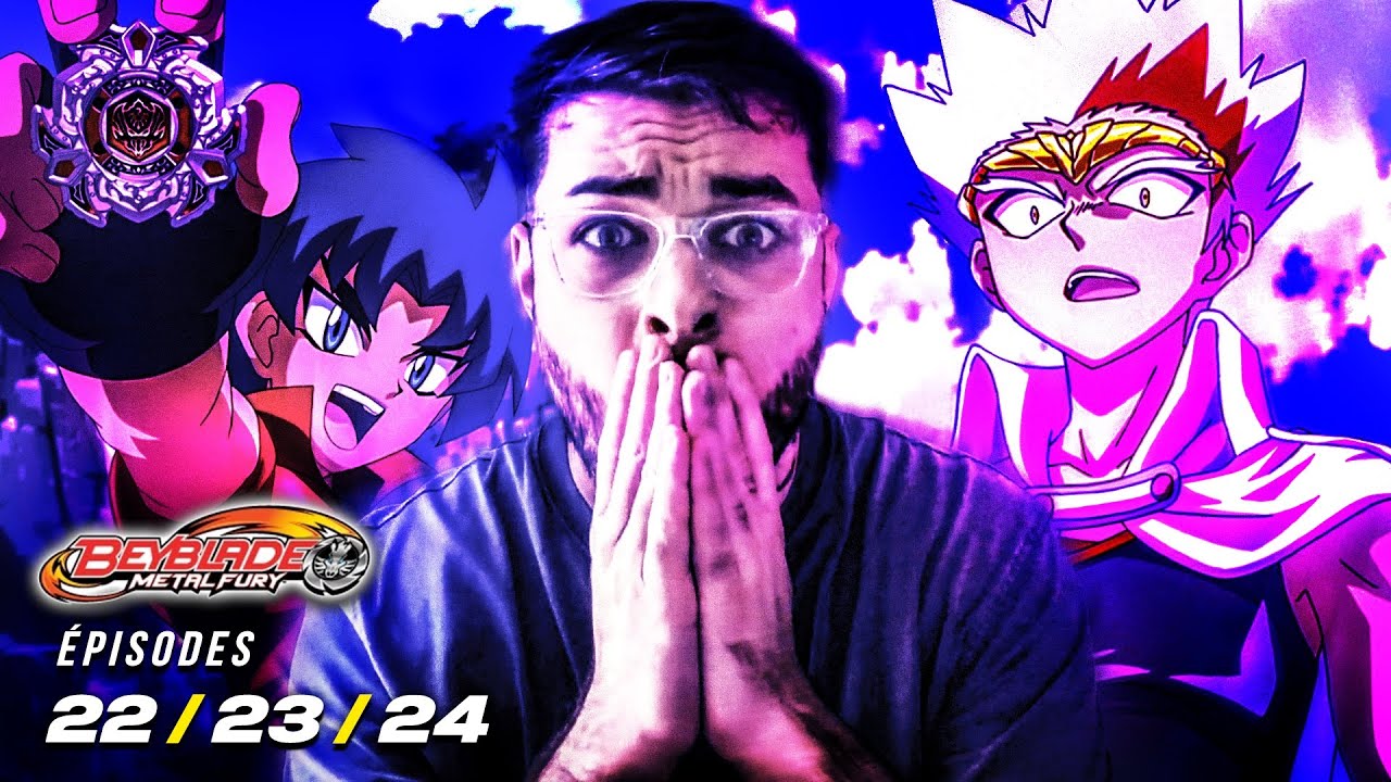 RYUGA vs KING ! 🥵 BEYBLADE METAL FURY ÉPISODES 22 23 24 RÉACTION FR !