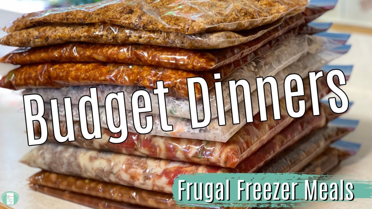 FRUGAL FREEZER MEALS | Budget Family Dinners