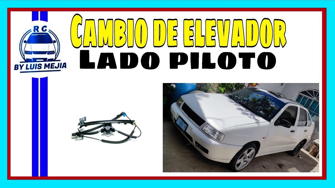 ✅ ¿Cómo cambiar un elevador manual de mi VW Derby 2003? 😎Mi vidrio no sube ni baja😨 !!!